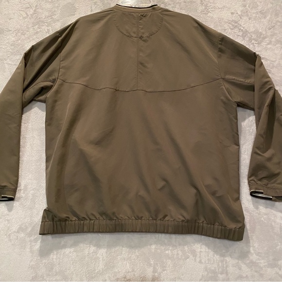 Nike Golf Jacket Men’s XL Green Gray Pullover VNeck Windbreaker - Picture 2 of 7